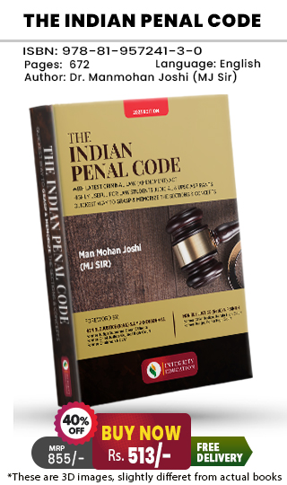 The Indian Penal Code Book by Dr. Manmohan Joshi (MJ Sir)